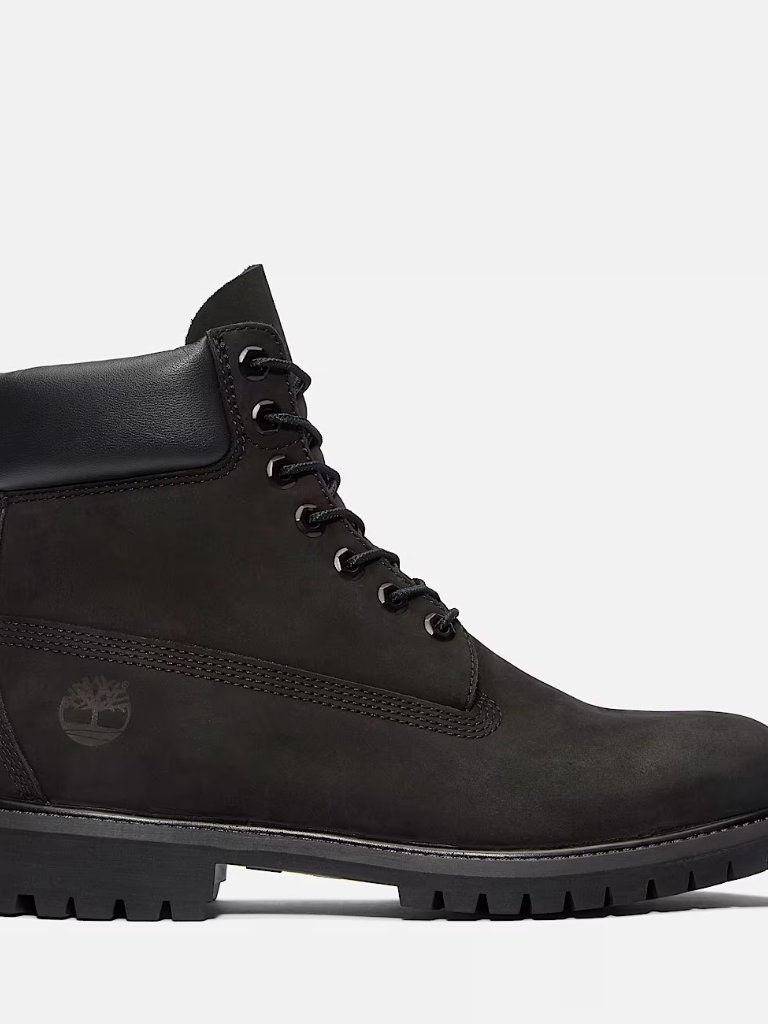 Timberland Premium 6 Inch Waterproof Black Leather Boots Men's Size 10